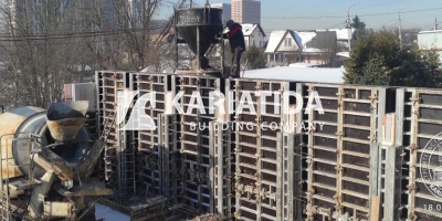Заливка бетона, монолитные работы от строительной компании Кариатида-СТРОЙ.