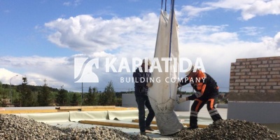 Распределение прижимного балласта на кровле. Распределение прижимного балласта на кровле.